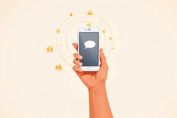 A modern, clean image of a contact icon or a hand holding a phone, symbolizing communication and connection.